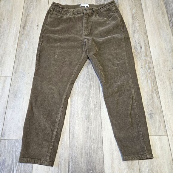 Studio Blue Stitch Fix Corduroy Brown Straight Leg Pants Women's 32 Fall Chino - Picture 1 of 8